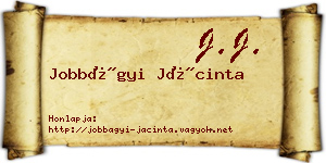 Jobbágyi Jácinta névjegykártya
